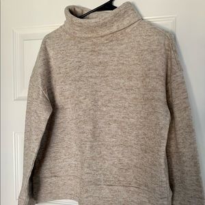 A New Day light brown turtleneck, size M